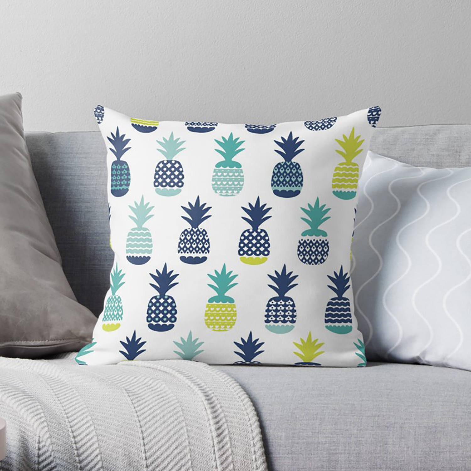 Pineapple Pillow Pineapple Throw Pillow Pineapple Home Decor Etsy