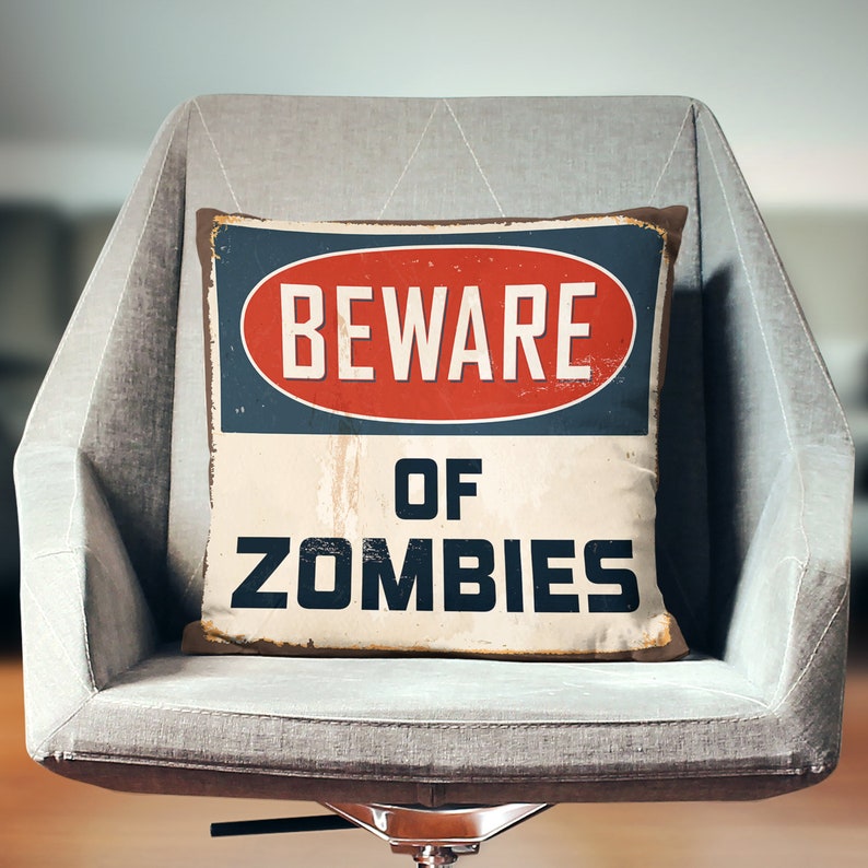 Zombie Throw Pillow image 1