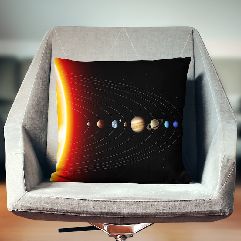 Space Pillow Pillow Solar System Decor Space Etsy