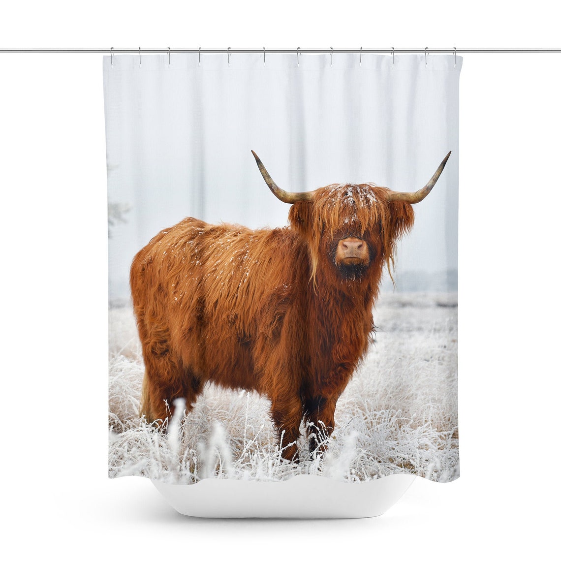 Cow Shower Curtain Cow Bath Curtain Cow Shower Décor Cow Etsy