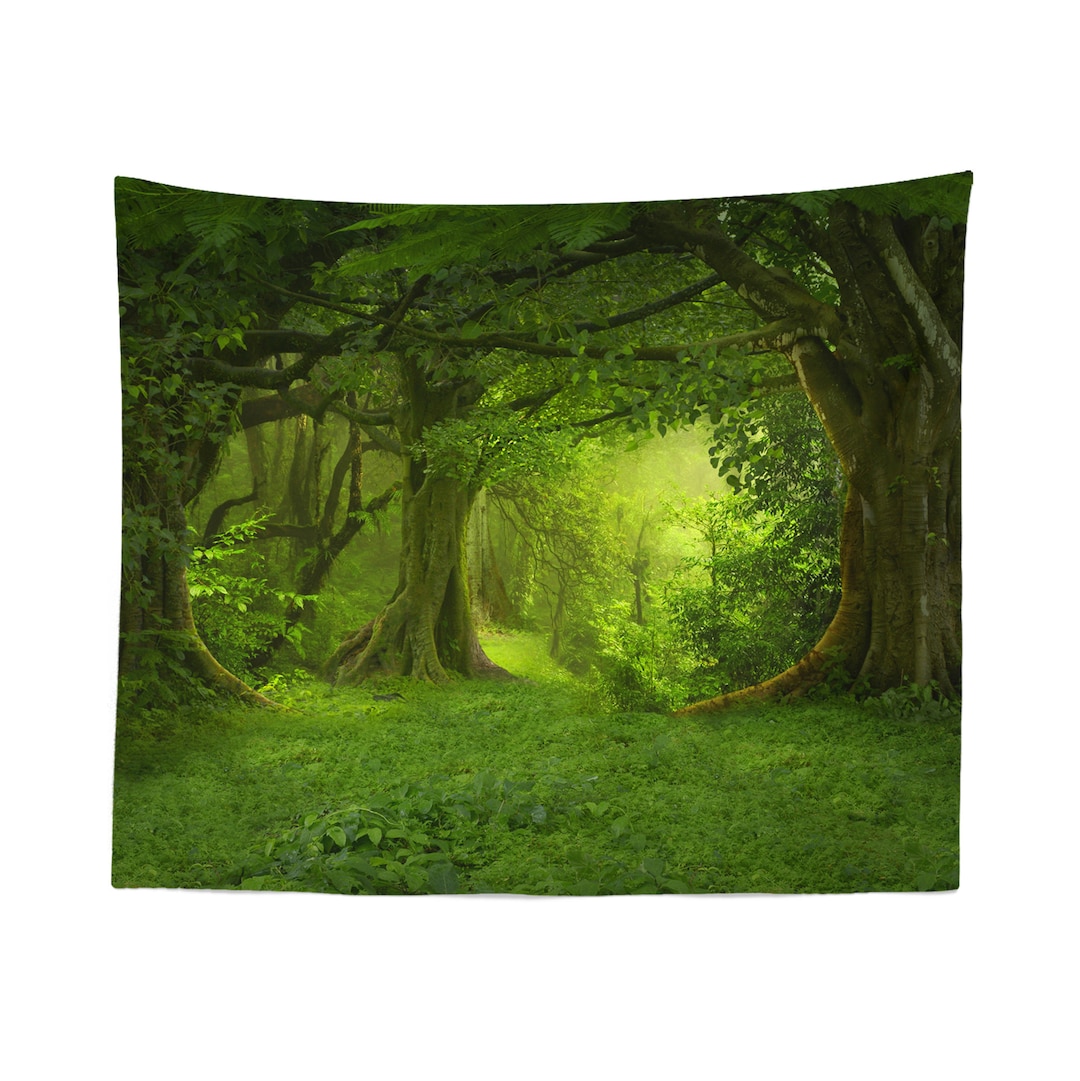 Forest Tapestry Forest Wall Hanging Forest Wall Décor Forest Wall Art Enchanted Tapestry
