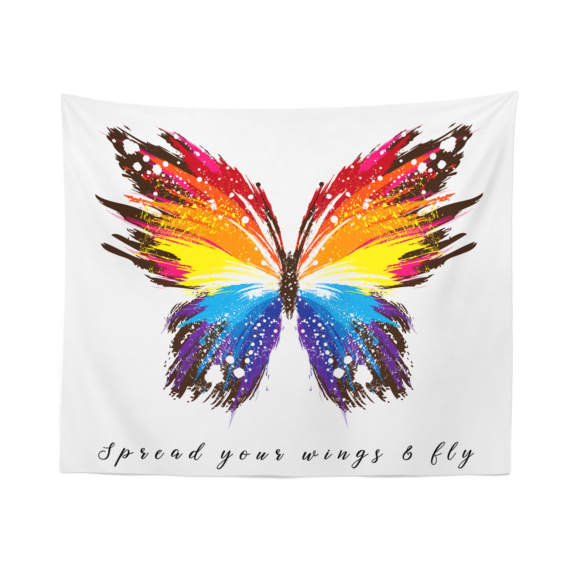 Butterfly Tapestry Butterfly Wall Hanging Butterfly Wall Etsy