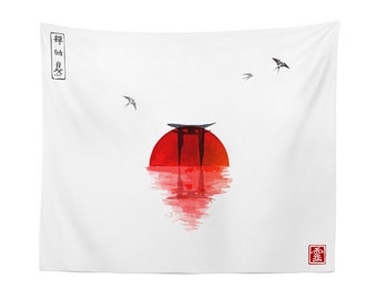 Japanese Tapestry Wall Hanging Art Decor