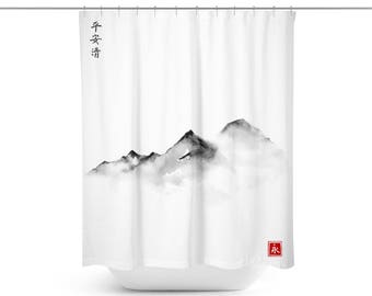 Japanese Shower Curtain