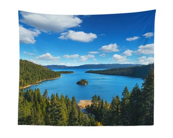 Lake Tahoe Tapestry Wall Hanging Art Decor