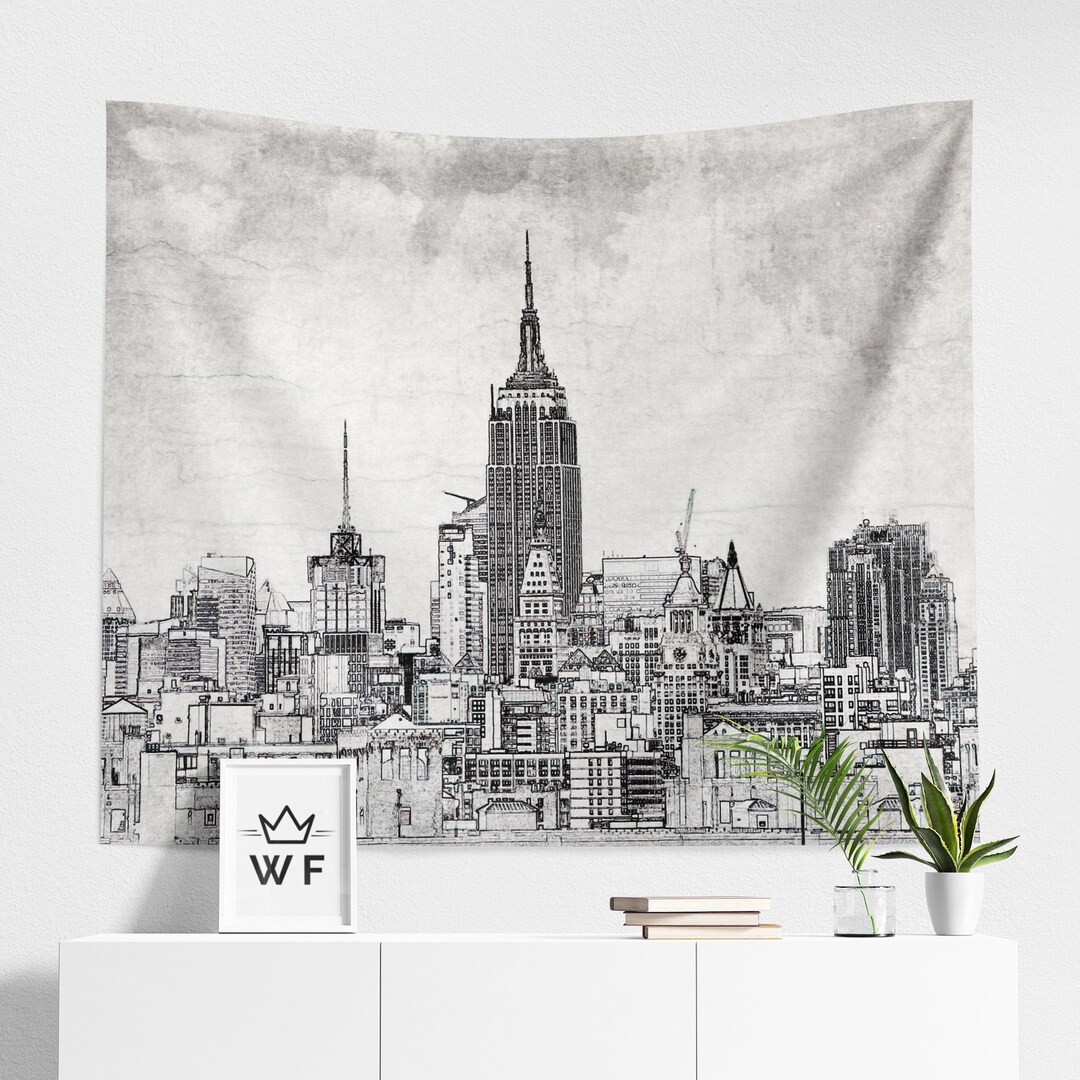 New York Tapestry City Tapestry New York Wall Tapestry City - Etsy