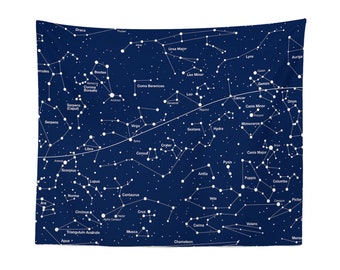 Constellation Tapestry Wall Hanging Decor Art Etsy