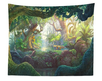 Jungle Tapestry Wall Hanging Art Decor