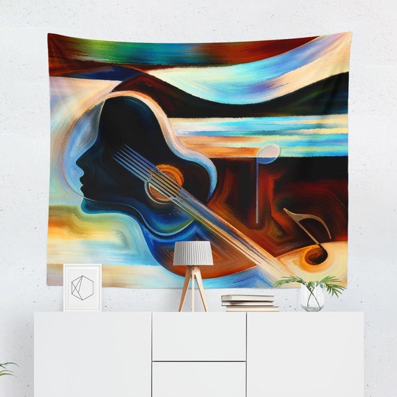 Music Tapestry Wall Hanging Decor Art Etsy Canada