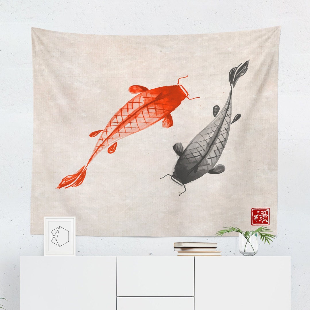 Japanese Tapestry Japanese Wall Hanging Japanese Wall Décor Japanese