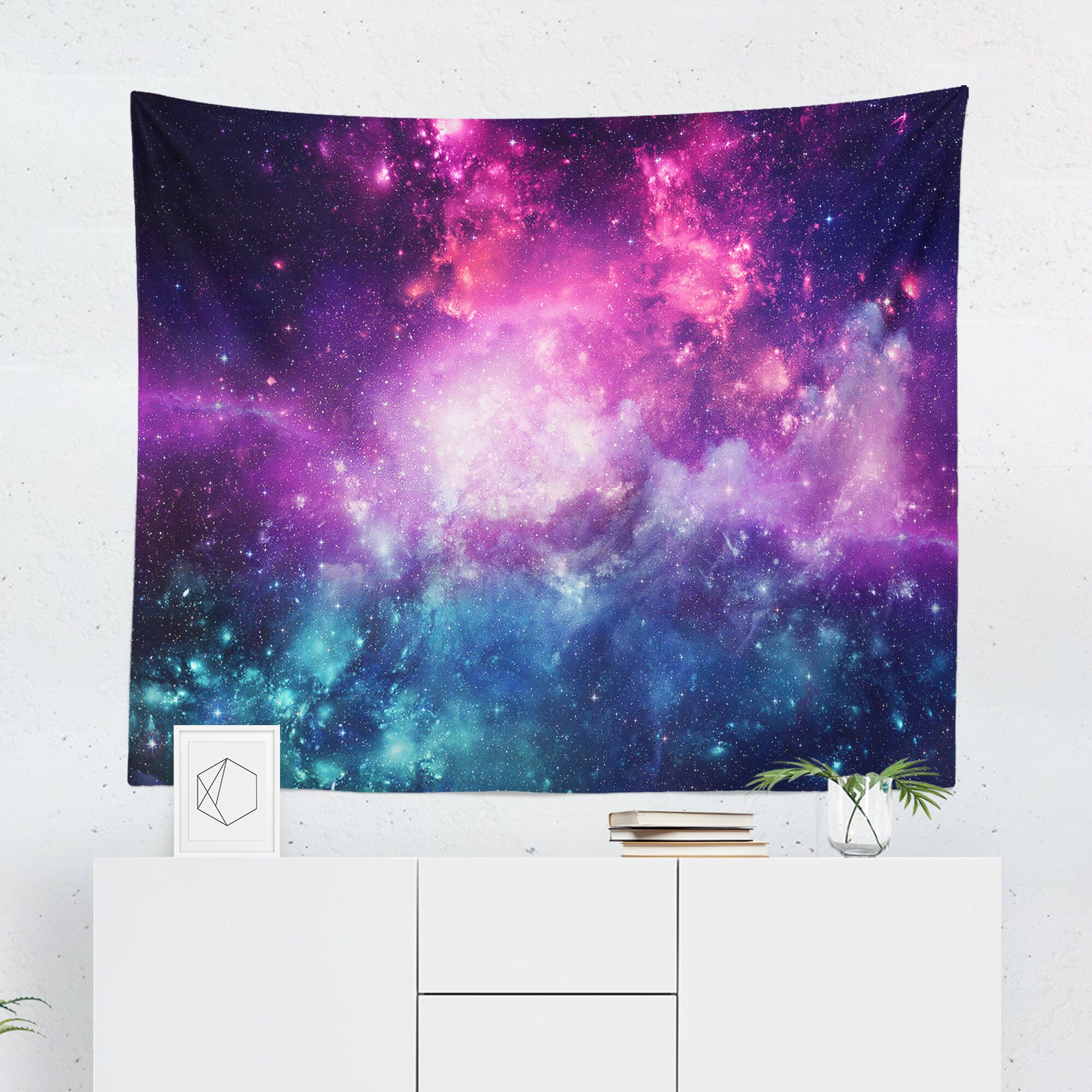 Universe Tapestry Universe Wall Hanging Universe Wall Etsy