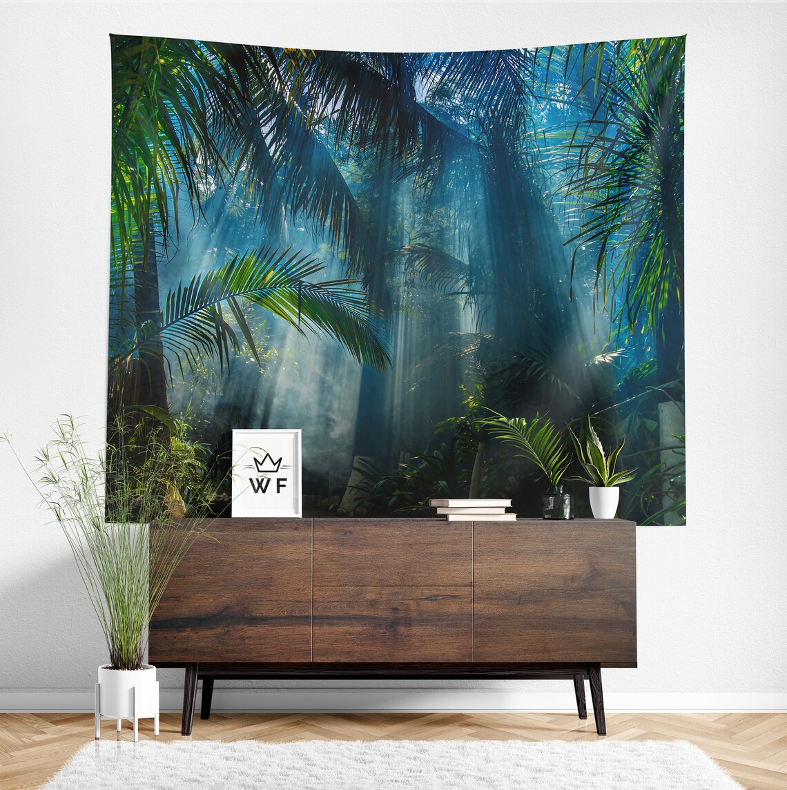 Jungle Tapestry Jungle Wall Hanging Jungle Wall Décor Etsy
