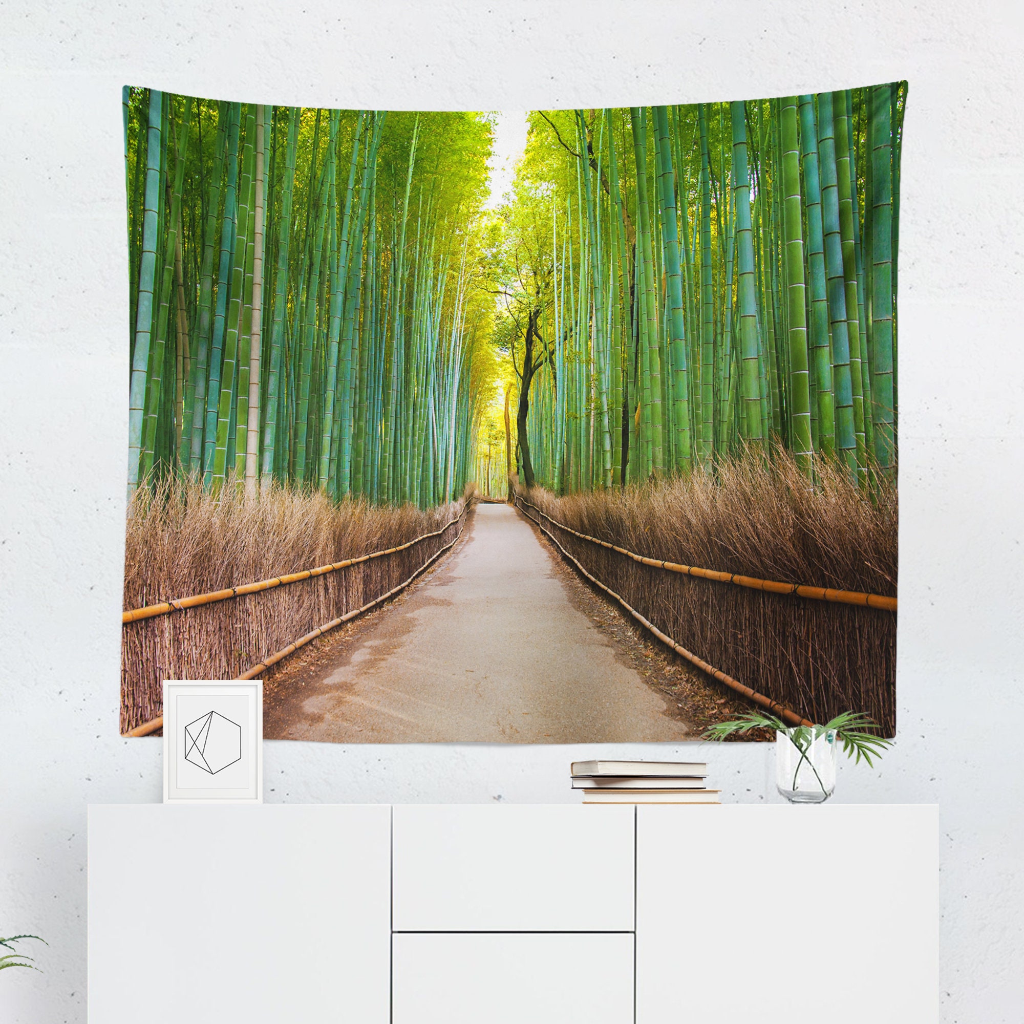 Bamboo Tapestry Bamboo Wall Hanging Bamboo Wall Décor Etsy