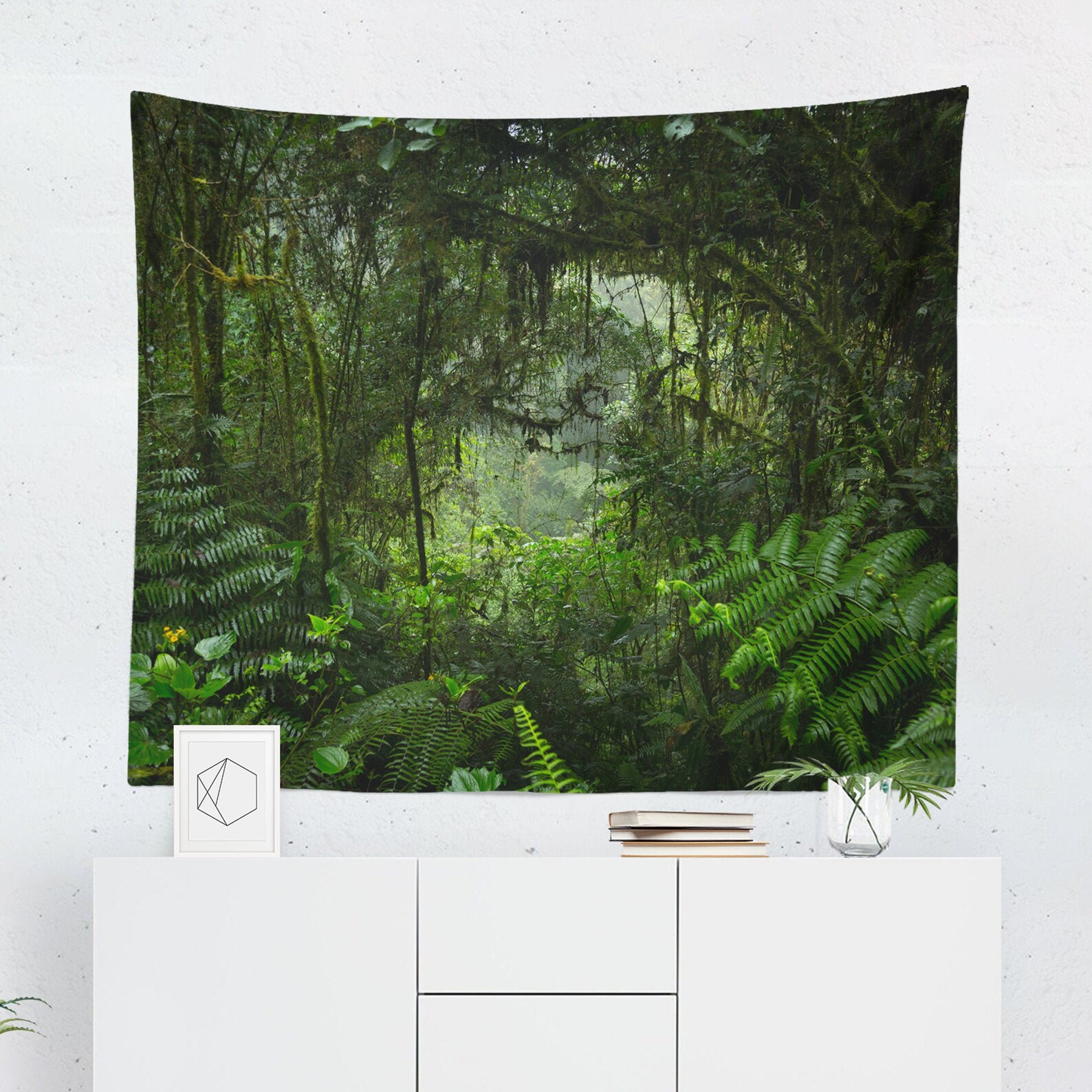 Jungle Tapestry Jungle Wall Hanging Jungle Wall Décor Etsy