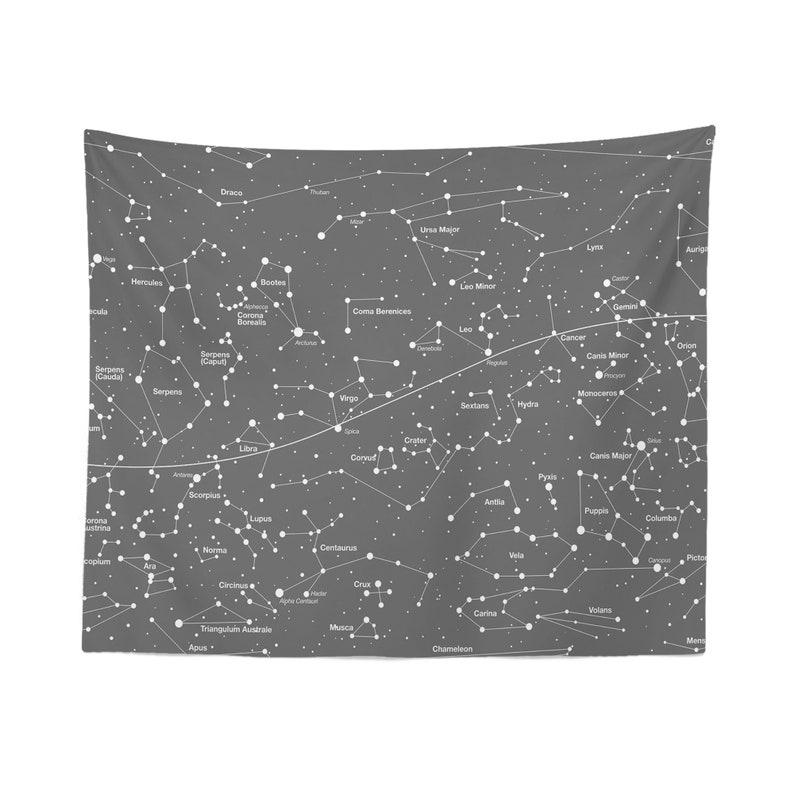 Constellation Tapestry Constellation Wall Hanging Etsy