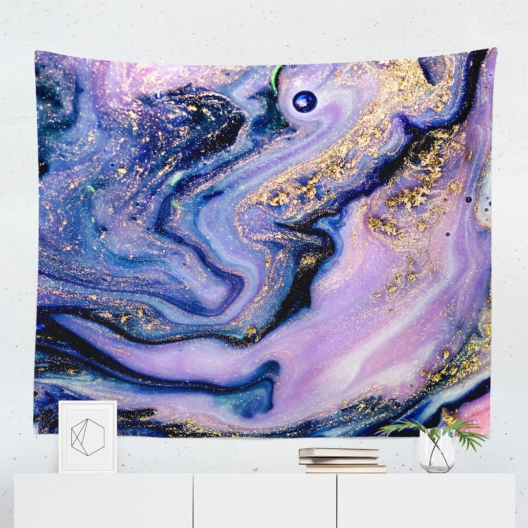 Purple Tapestry Purple Wall Hanging Purple Wall Décor Purple Wall Art