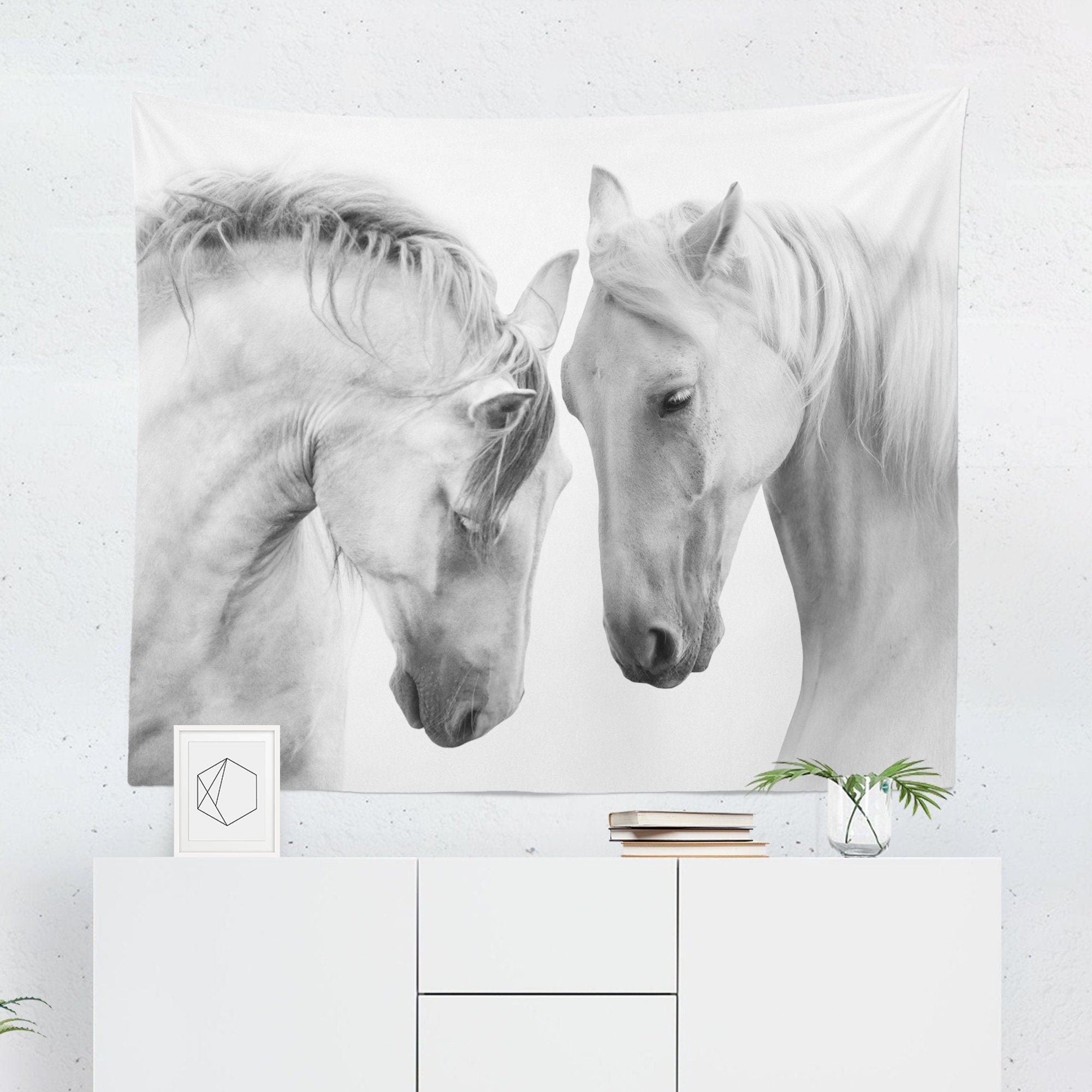Horse Tapestry Wall Hanging Decor Art