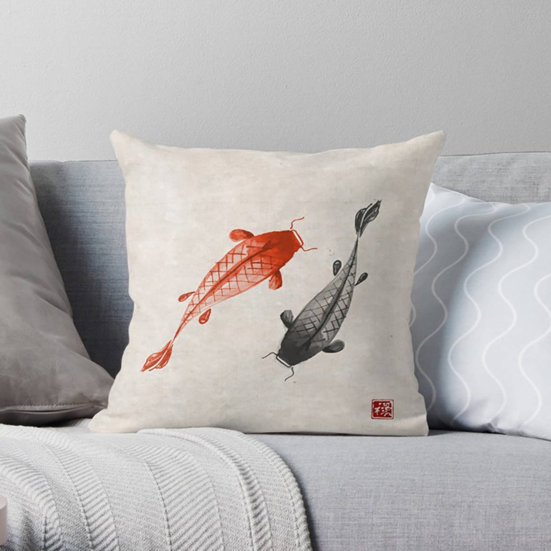 Japanese Pillow Japanese Throw Pillow Japanese Pillow Cover Japanese