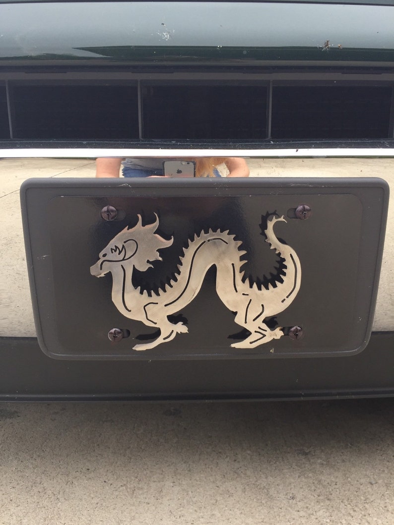 Dragon License Plate Etsy