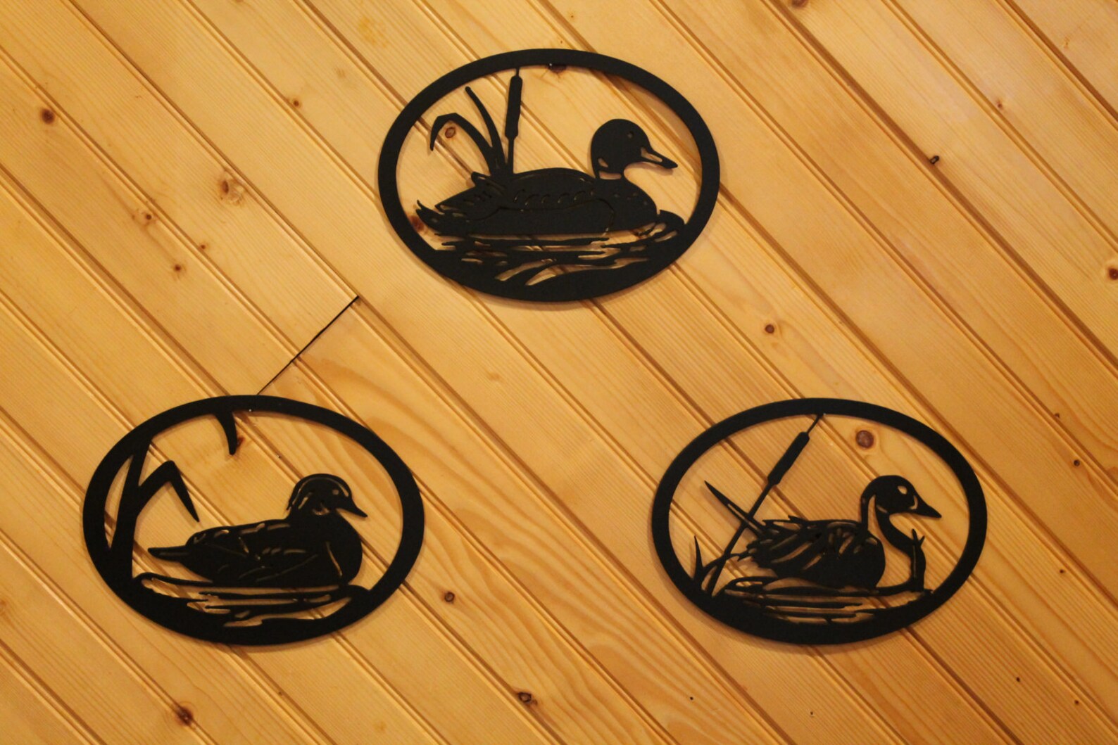 Ducks Pintail Mallard Wood Duckmetal Wall Art Etsy