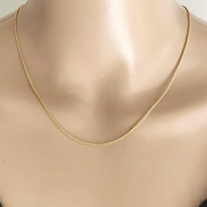 Gold Curb Chain Choker, Dainty Gold Chain Choker, Gold Curb Chain Necklace, Minimalist Choker Necklace, Gold Chain Layering Necklace