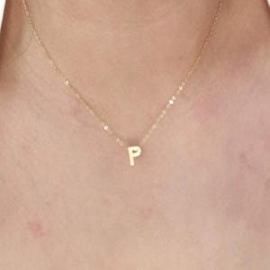 Initial Necklace, Gold Initial Necklace, Tiny Initial Necklace, Letter Necklace, Gold Letter Necklace, Dainty Initial Necklace, Initial