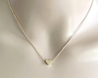 ゴールドハートネックレス、小さなハートネックレス、ラブネックレス、フレンドシップネックレス