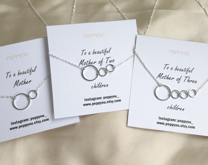 Mom Necklace Mother Necklace Children Necklace Mom Child Etsy