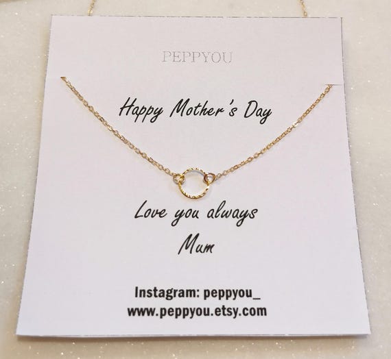 Mothers Day Necklace, Mothers Day Gift, Gift for Mom, Mom Necklace, Mothers Necklace, Circle Necklace, Mothers Day, Necklace for Mom, Mom