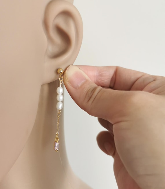 Pearl Earrings, Birthstone Earrings, Pearl Birthstone Earrings, Pearl Gold Earrings, Pearl Drop Earrings, Freshwater Pearls Earrings