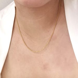 Initial Necklace, Cursive Initial Necklace, Letter Necklace, Dainty Gold Necklace, Delicate Gold Necklace Bild 4
