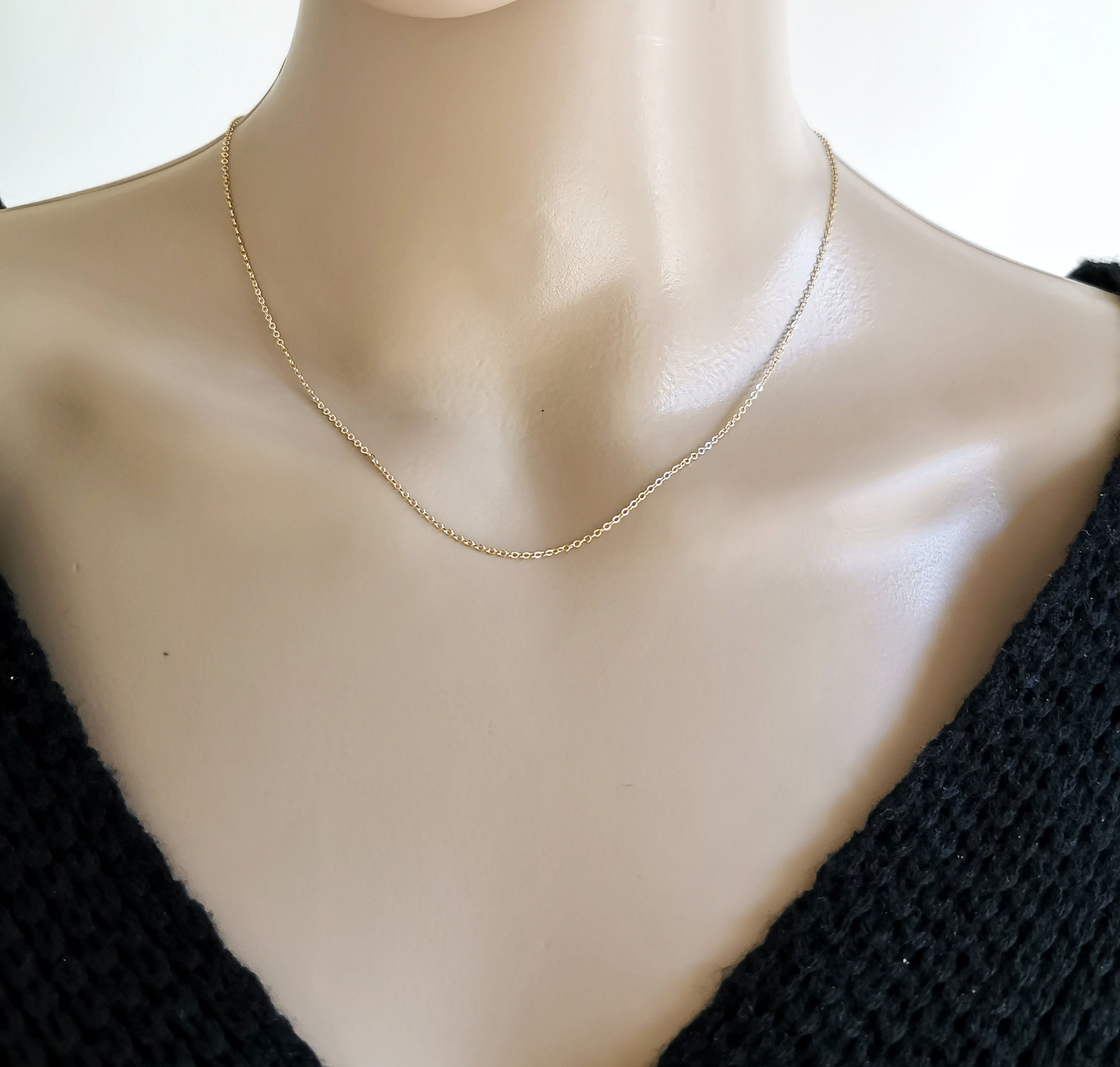 14k Gold Filled Necklace Dainty Gold 