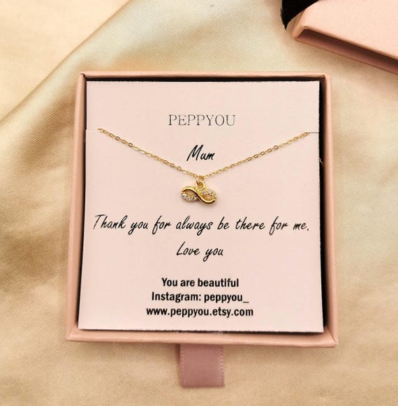 Infinity Necklace, Circle Necklace, Gold Infinity Necklace, Eternity Gold Necklace, Infinity Charm Necklace, Gift for Mom, Mom Necklace, Mom