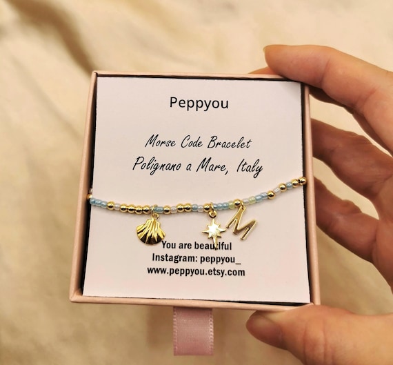 Build Your Own Morse Code Charm Bracelet, Custom Morse Code Bracelet, Holiday Travel Bracelet Location, 18k Gold Filled Bracelet Adjustable