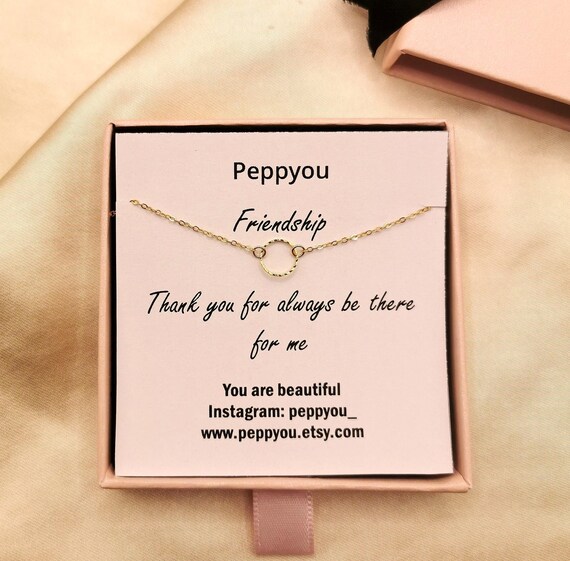 Friendship Necklace, Best Friend Necklace, Birthday Gift, Gold Charm Necklace, Friend Necklace, Sister Necklace, Long Distance Friendship