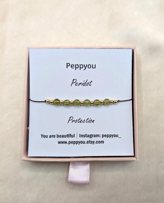Protection Bracelet, Healing Bracelet, Dainty Crystal Bracelet, Minimalist Gemstone Bracelet, Protection Jewelry Gift, Adjustable Bracelet