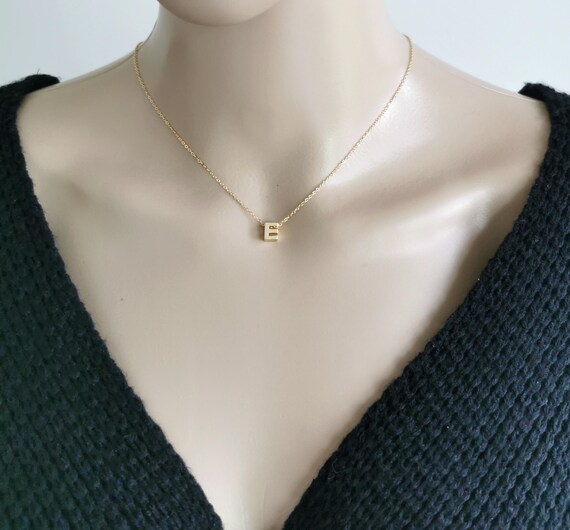 Initial Necklace, Gold Initial Necklace, Tiny Initial Necklace, Letter Necklace, Gold Letter Necklace, Dainty Initial Necklace, Initial