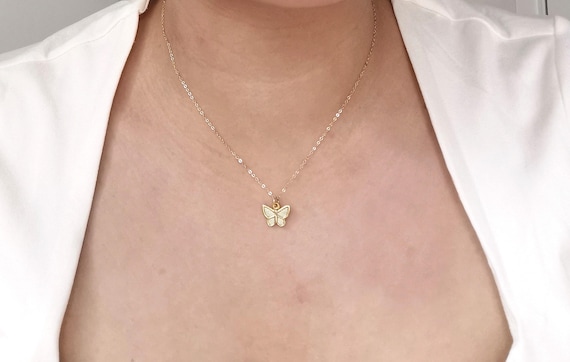 Butterfly Necklace, Gold Butterfly Necklace, Butterfly Choker, Gold Butterfly Choker, Tiny Butterfly Necklace, Tiny Butterfly Choker, Choker