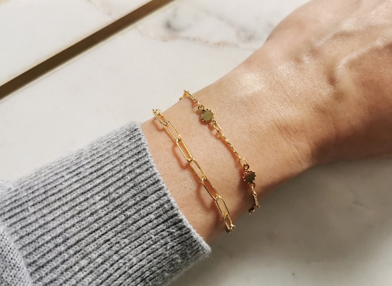 Gold Bar Bracelet, Bar Bracelet, Gold Bracelet, Statement Gold Bracelet, Thick Chain Bracelet, Gold Chain Bracelet, Thick Gold Bracelet