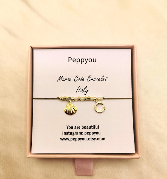 Morse Code Bracelet, Travel Bracelet, 18k Gold Filled Bracelet, Adjustable Bracelet, Custom Morse Code