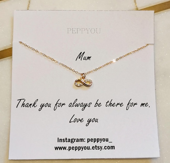 Mom Necklace, Mothers Day Gift, Infinity Necklace, Heart Necklace, Mom Gifts, Personalized Gift for Mom, Gift for Mom, Mother Necklace, Mom