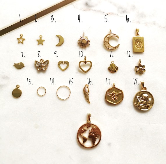 Gold Necklace, Gold Pendant Necklace, Pendant Necklace, Dainty Gold Necklace, Gold Choker, Choker, Birthday Gift, Delicate Gold Necklace