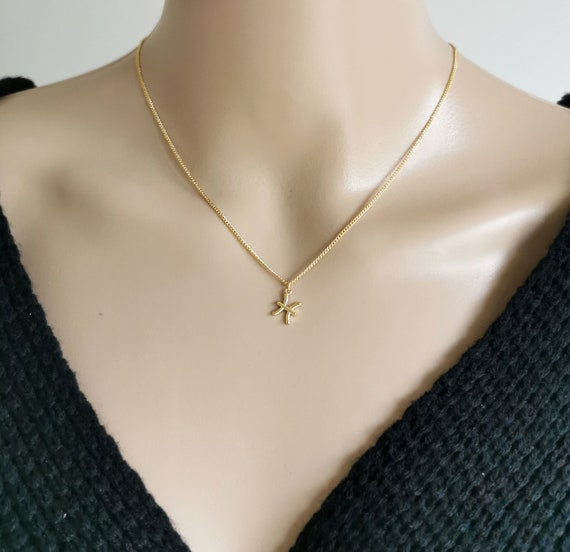 Tiny Gold Zodiac Necklace, Horoscope Sign Choker, Astrology Jewelry, Birthday Necklace