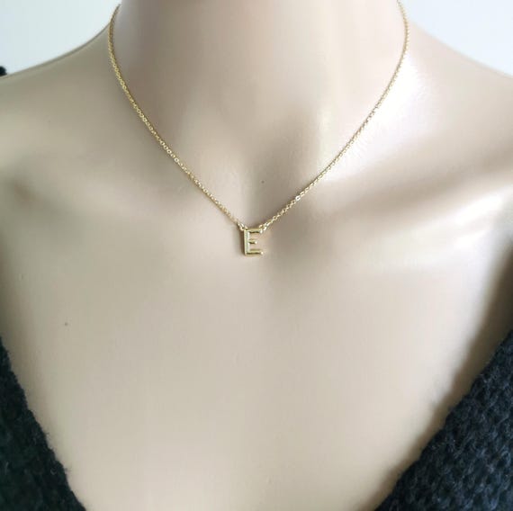 Gold Filled Initial Necklace, Gold Initial Necklace, Gold Filled Letter Necklace, Dainty Initial Necklace