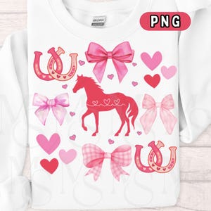 Horse Coquette Shirt, Horse Valentines Day Shirt, Horse png, Horse Mom Clothes, Valentine&#39;s Day Horse png for Shirts, Horse Design png