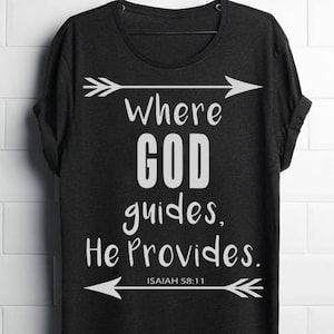 Where God Guides He Provides Svg, Instant Download, Silhouette Svg ...