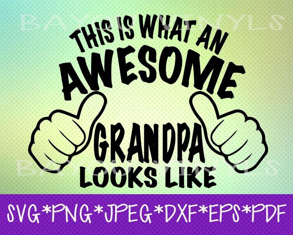 Download Awesome Grandpa svg | Etsy