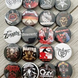 Random Heavy Metal Pins, Hard Rock, Heavy Metal Pins, Metal