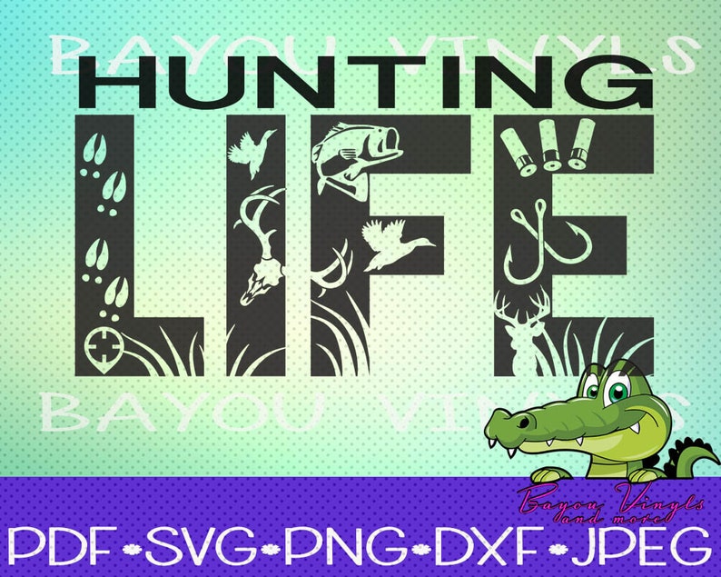 Download Hunting Life Hunting Svg Fishing Life Deer Hunter Cricut | Etsy