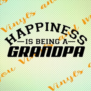 Happiness is Being a Grandpa Svg Instant Download Grandpa - Etsy